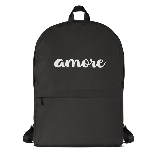 Schwarzer Rucksack mit verstellbaren Schultergurten und stabilem Tragegriff, funktional und leicht