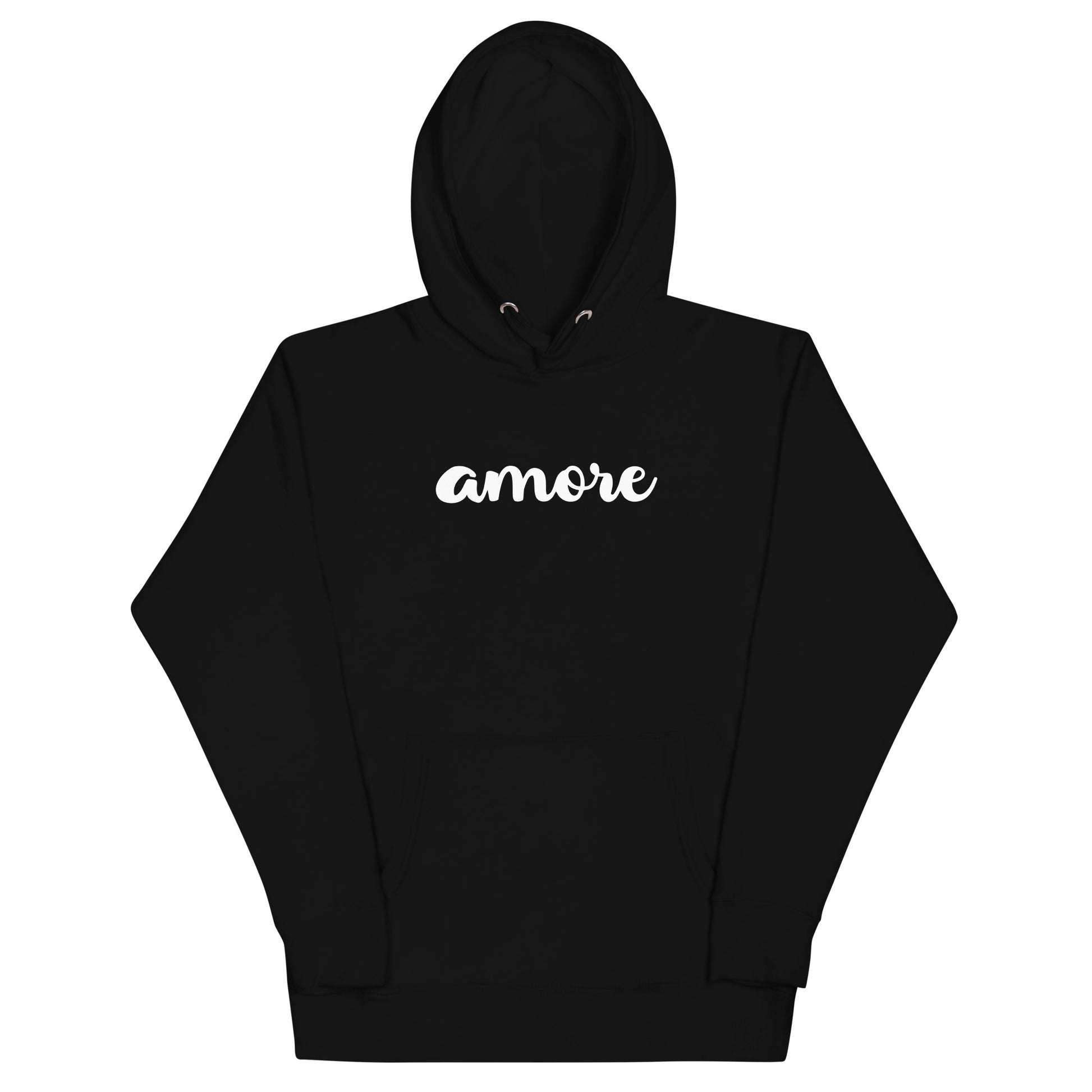 Unisex-Kapuzenpullover aus 100 % Bio-Baumwolle in Schwarz