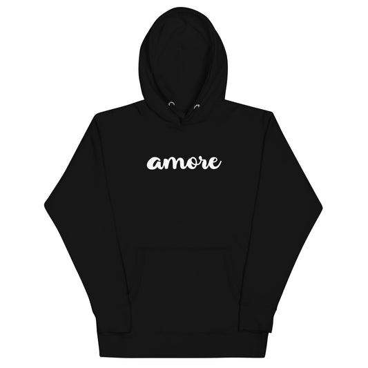 Unisex-Kapuzenpullover aus 100 % Bio-Baumwolle in Schwarz