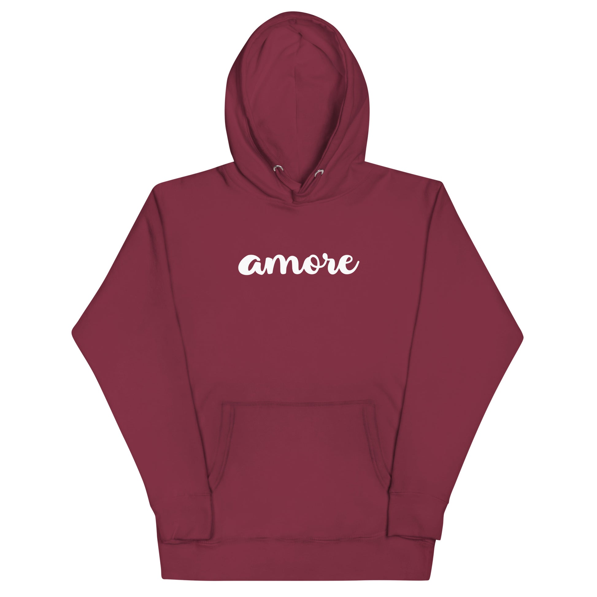 Unisex-Kapuzenpullover aus 100 % Bio-Baumwolle in Rot